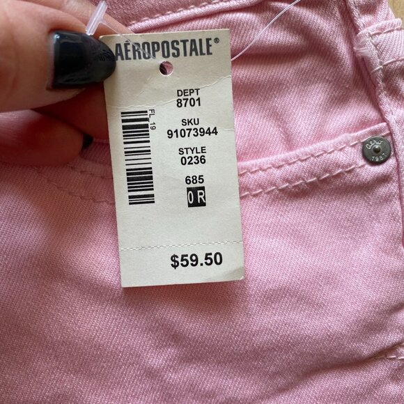 Aeropostale BNWT pink ombre "Bayla" skinny jeans - Picture 7 of 10